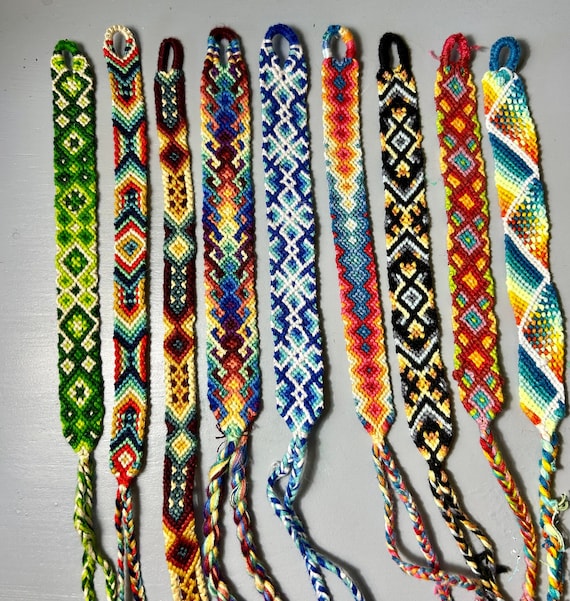 Handmade Macrame Friendship Bracelet: Knotted Boho Cuff Jewelry