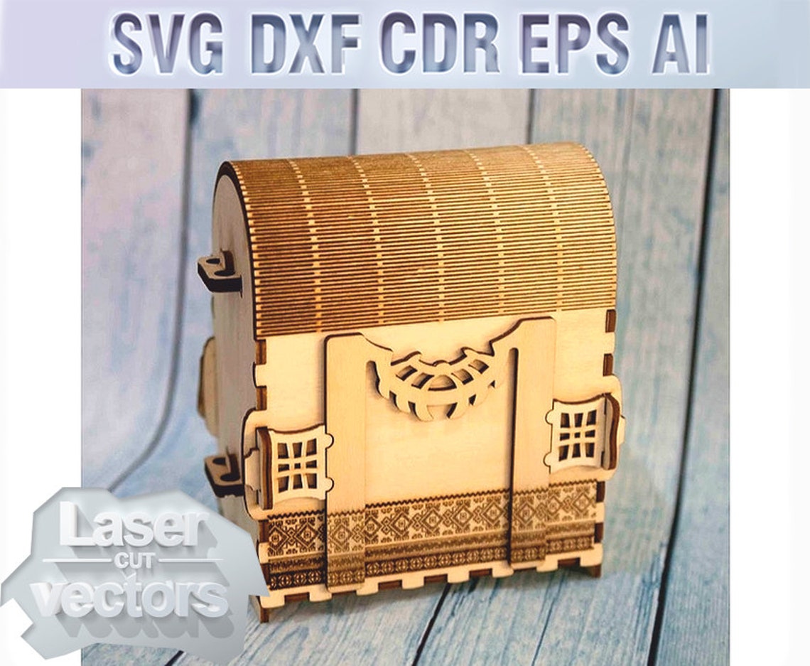 Jewelry Box. Laser cut file svg dxf laser cut template cnc Etsy