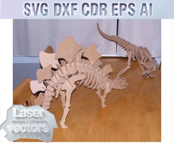 Download Dinosaur Laser Cut File Svg Dxf 3d Puzzle Laser Cut Wood Etsy