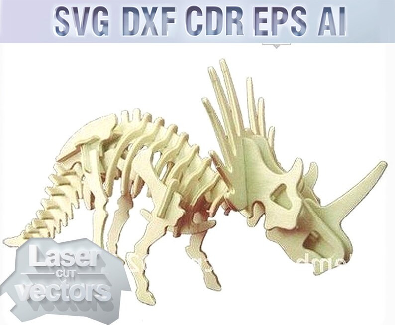 Dinosaur. Laser cut vector svg dxf laser vector dxf files Etsy