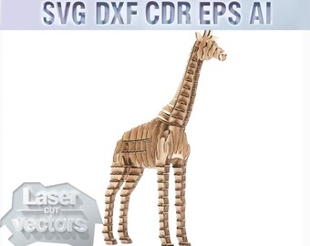 Giraffe Character Interchangeable Sign Laser Ready SVG File