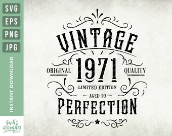 Download Vintage 50th Birthday Svg Etsy