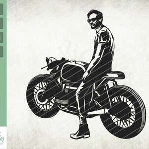 Motorbike SVG, Classic bike svg, Motorcycle SVG, Biking Svg, Motorcycle Cut Files, Motorcycle Files for Cricut, Motorcycle Clipart, Png, Svg