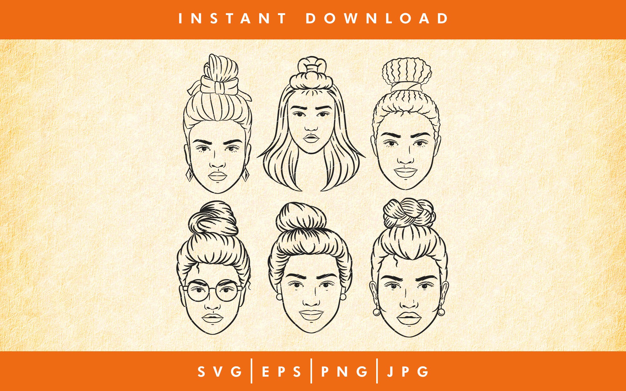 Free Free Mom Bun Svg 858 SVG PNG EPS DXF File