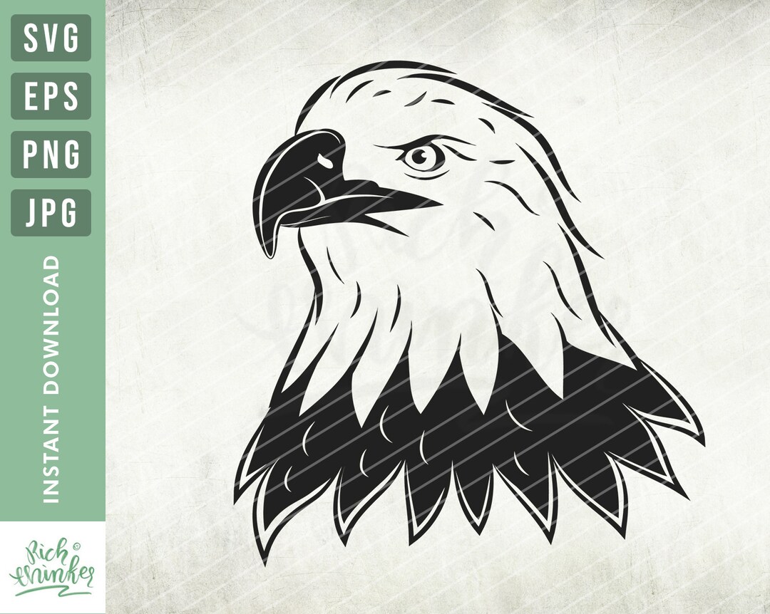 Eagle Head Svg, Usaeagle Svg, American Symbol Instant Download, Bird ...