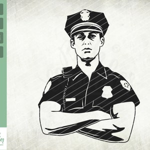 Police officer svg, Policeman svg,Dad Cop svg. NYPD officer svg, Vector art, T-shirt design, Digital, png, jpg Clipart Vector Cut Cutting