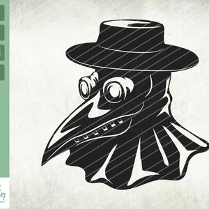 Plague Doctor SVG, Gothic Gift Shirt, Medieval svg, Cricut Cut File, Silhouette, Printable, Clipart, Vector, Digital Download, Png, Eps, Svg