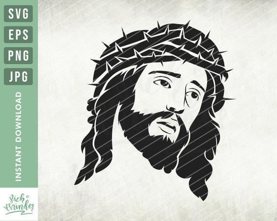 Jesus Head Stencil