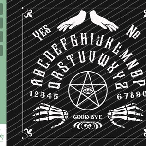 Ouija Board SVG, Dead Spirit Board Game, Cricut Cutting File Silhouette Cameo, Spirit board svg, t-shirt design, Clipart, Digital Download