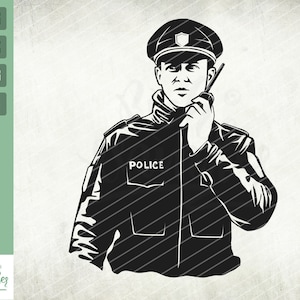 Police officer svg, Policeman svg,Dad Cop svg. NYPD officer svg, Vector art, T-shirt design, Digital, png, jpg Clipart Vector Cut Cutting