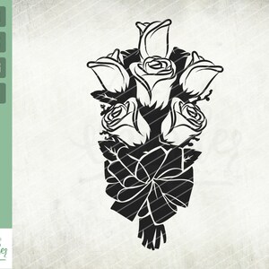 Flower bouquet svg, Rose Flower svg, Valentines svg, Floral svg, Flower arrangement svg, Wildflowers svg, Plant svg, Petal svg, Bouquet svg