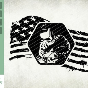 US Dad Welder Svg, American Welder Svg, Welding Steel Metal Svg, Torch Mask Mechanic Svg, Ironworker Svg, Pipefitter SVG Svg, Cutting svg
