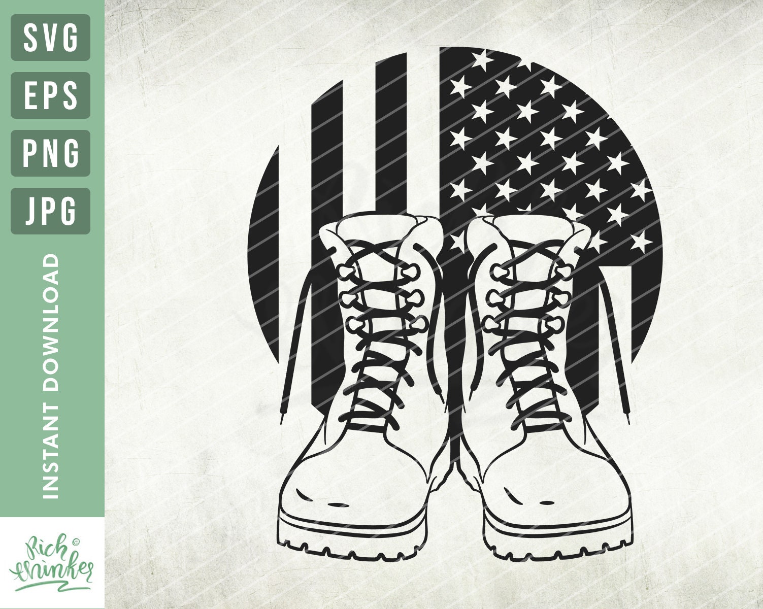 US Military Boots Svg, US Flag Svg, Fallen Soldier Svg, Veterans Svg, US Veteran Svg, Patriotic
