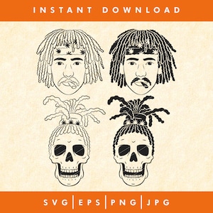 Rasta Dreads svg, Jamaica Man svg, rasta skull svg, bundle svg, Dreadlocks svg