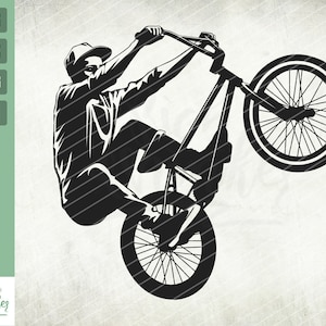 BMX Freestyle svg, BMX svg, Racer bike svg, Extreme Sport svg, bicycle svg, Dirt Track Design, PNG, Svg, Vector Clipart Cut Cutting File