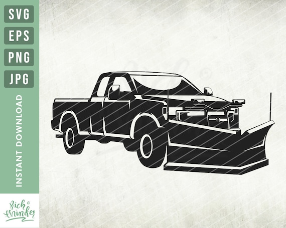 Snow Plow Truck SVG Winter SVG Snowplow Illustration Drawing - Etsy