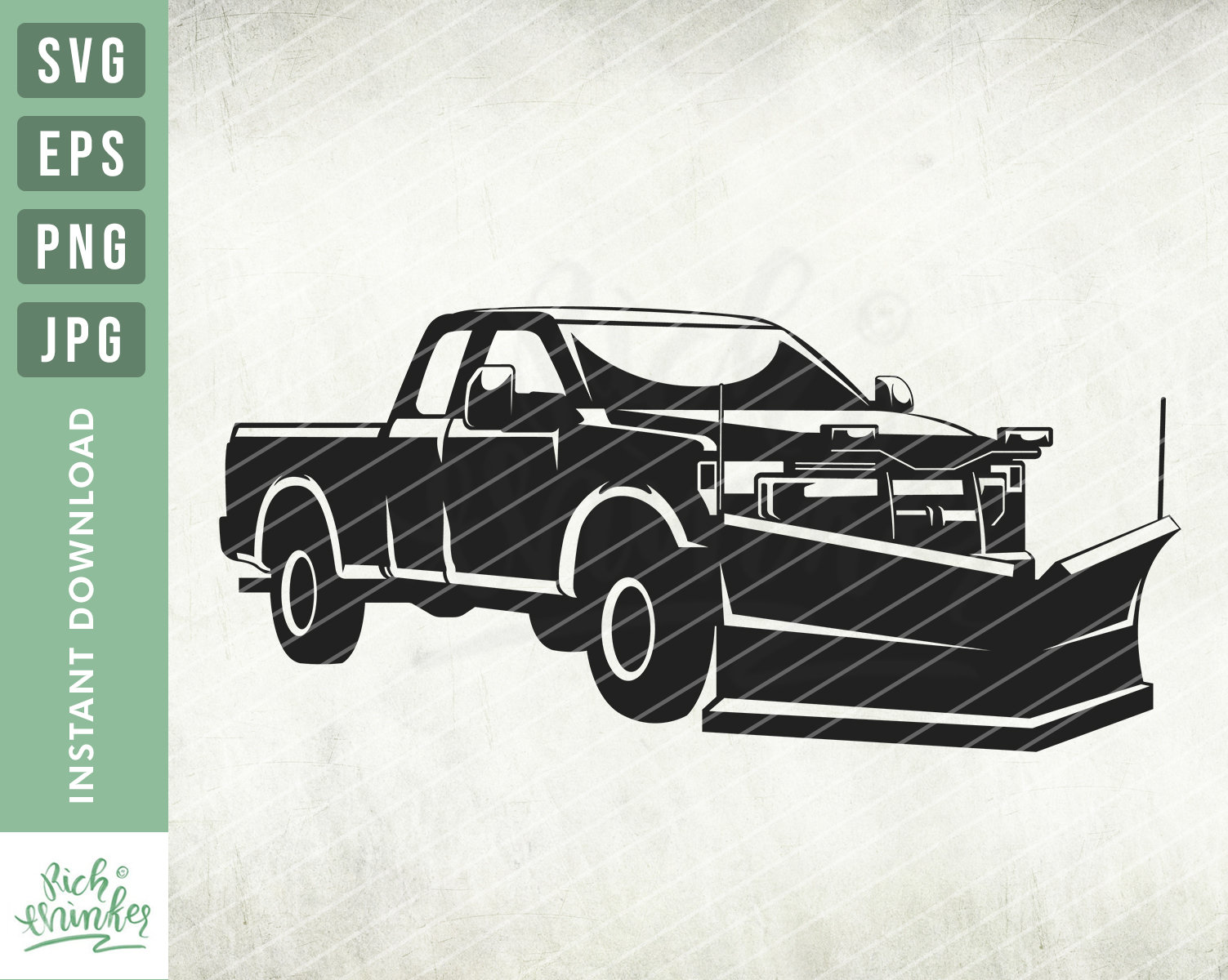 Download Snow Plow Truck SVG Winter SVG Snowplow Illustration ...