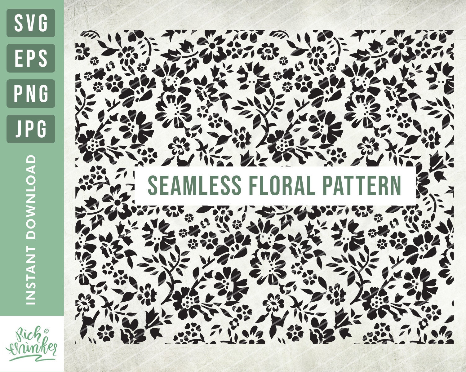 Seamless Floral pattern svg flower svg Floral pattern svg | Etsy