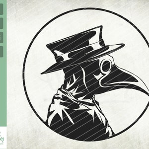 Plague Doctor SVG, Gothic Gift Shirt, Medieval svg, Cricut Cut File, Silhouette, Printable, Clipart, Vector, Digital Download, Png, Eps, Svg