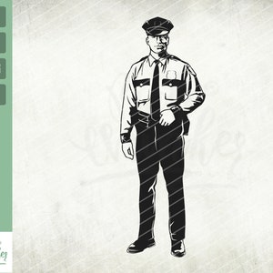 Police officer svg, Policeman svg,Dad Cop svg. NYPD officer svg, Vector art, T-shirt design, Digital, png, jpg Clipart Vector Cut Cutting