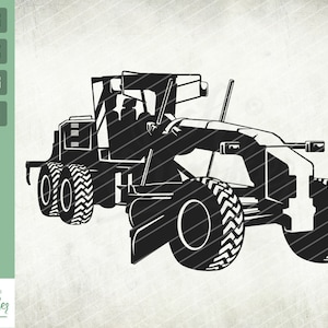 Road Grader SVG, Heavy Equipment Svg, Road Grader Cut Files, Road Grader Files for Cricut, Road Grader Clipart, Road Grader Png, eps, svg