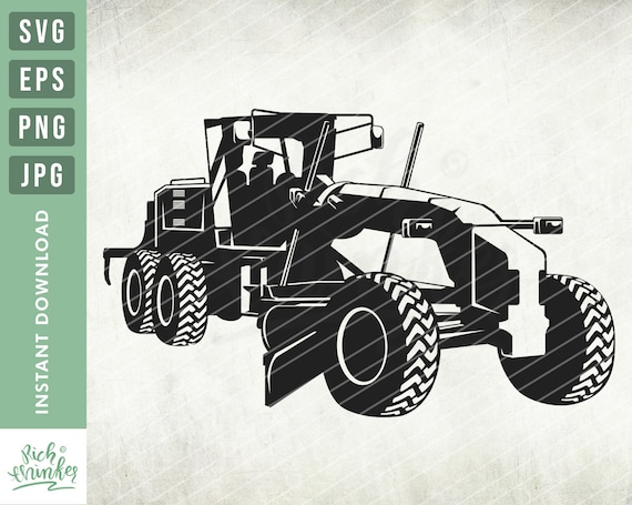 Road Grader SVG Heavy Equipment Svg Road Grader Cut Files | Etsy Australia