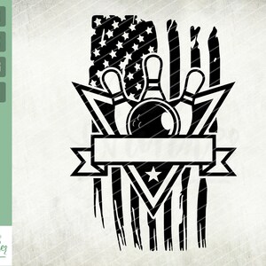 US Bowling Svg, Bowling Shirt, Bowling Team Svg, Bowling game Svg, Files for Cricut, Bowling ball svg, Sports svg, Bowling pins svg, USA svg