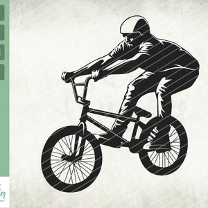 BMX Freestyle svg, BMX svg, Racer bike svg, Extreme Sport svg, bicycle svg, Freestyle Wheelie, PNG, Svg, Vector Clipart Cut Cutting File