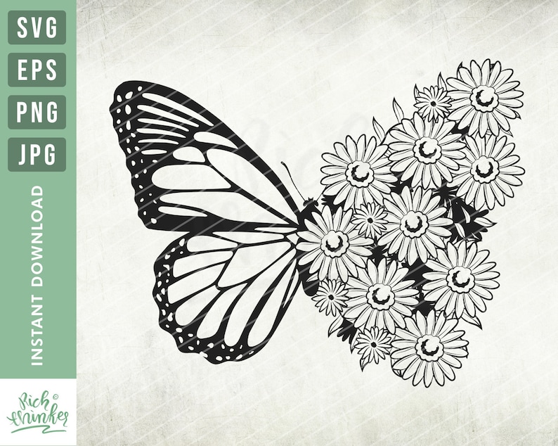 Download Cutting File Cricut Silhouette Butterfly Svg Floral Butterfly Svg Floral Svg Floral Butterfly Png Insect Svg Butterfly Flower Svg Png Art Collectibles Prints Delage Com Br