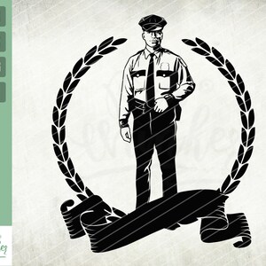 Police officer svg, Policeman svg,Dad Cop svg. NYPD officer svg, Vector art, T-shirt design, Digital, png, jpg Clipart Vector Cut Cutting