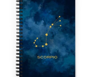 Scorpio Constellation Spiral notebook / Astrology Zodiac Journal