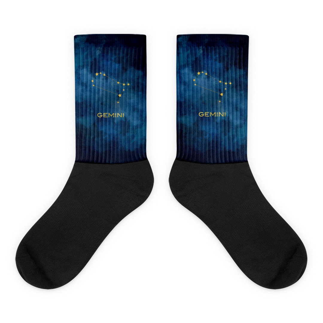 Gemini Constellation Socks / Astrology Zodiac Socks - Etsy