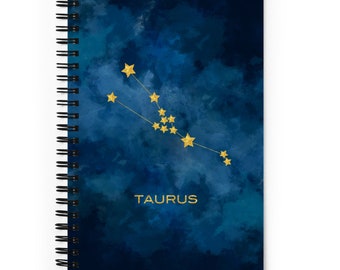 Taurus Constellation Spiral notebook / Astrology Zodiac Journal