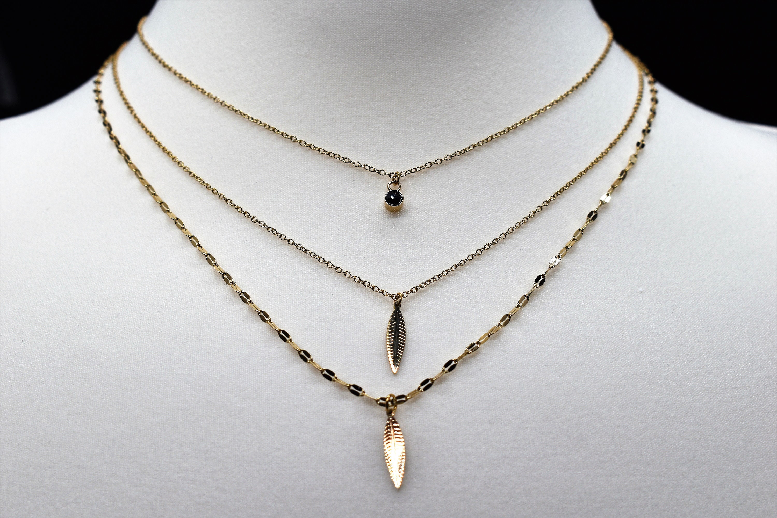 Collana micro perline vetro multicolor e stelle bronzo | Alta