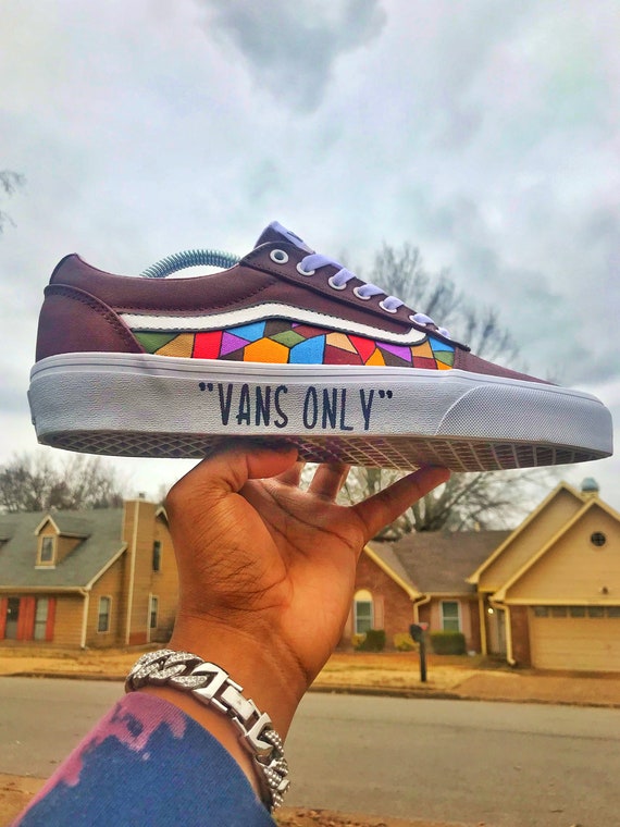 CUSTOM VANS SHOES Old Skool Hand Crafted Shoe Art 