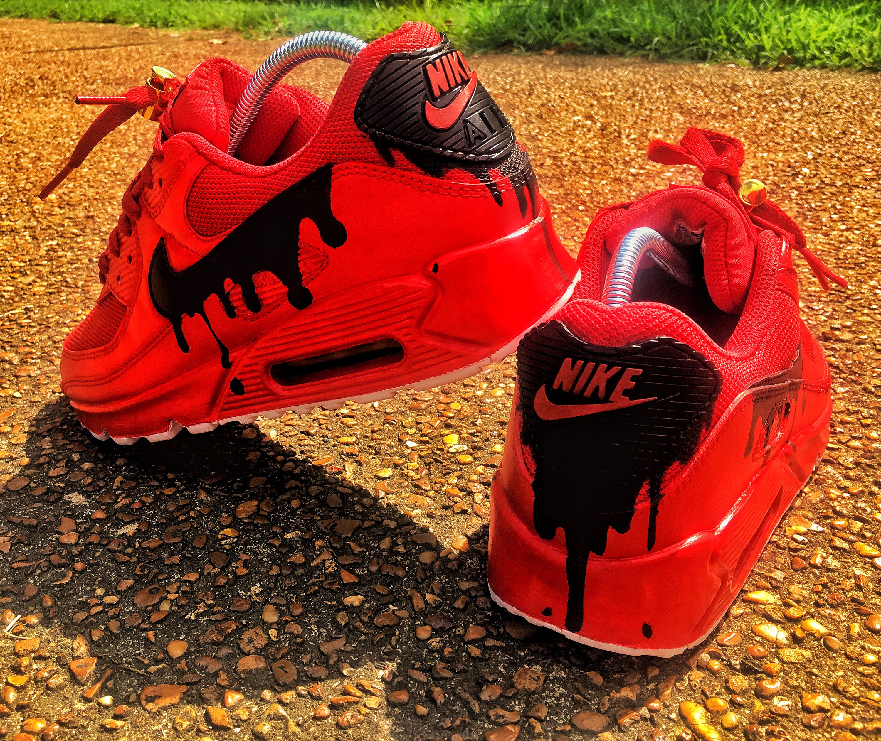 Custom Nike Air Max 90 Dripped Shoes Personalized Shoes 