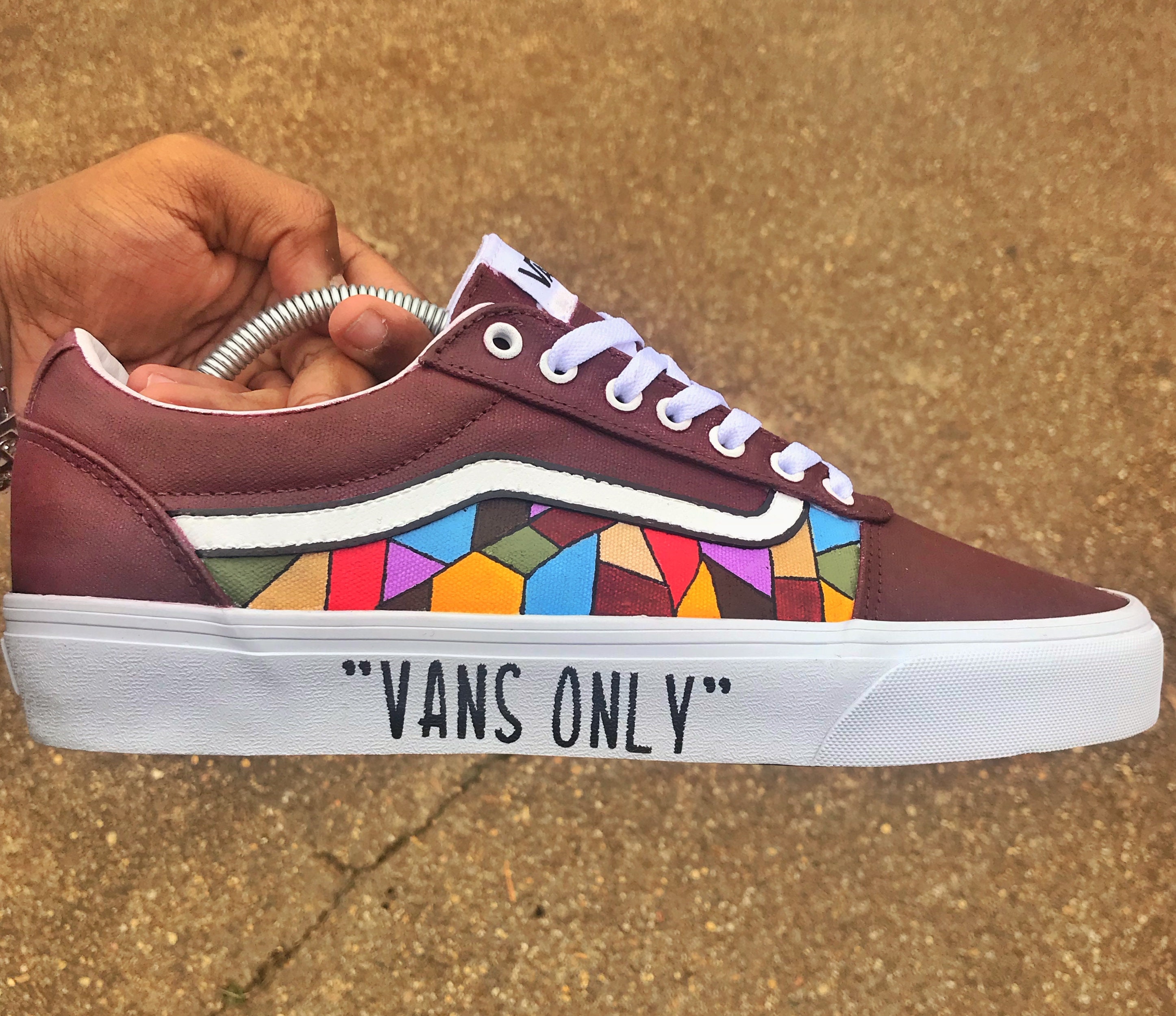 Custom vans old skool,la cassa de papel ,custom sneakers , custom