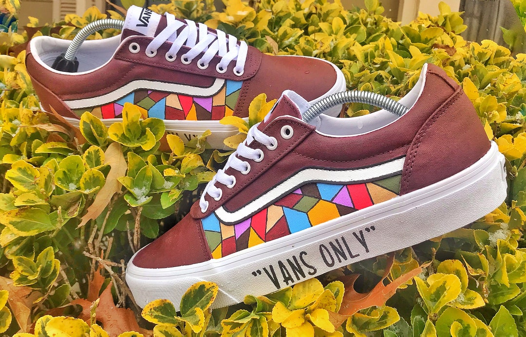 Vans Old Skool FLAME Custom Handpainted Vans Custom 