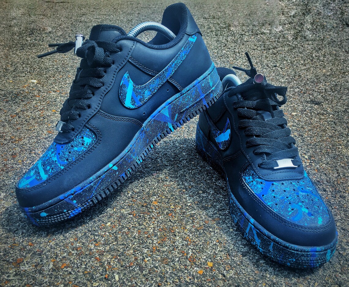 custom nike air force 1 splatter paint