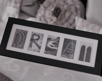 DREAM Letter Art Photo Frame Gift