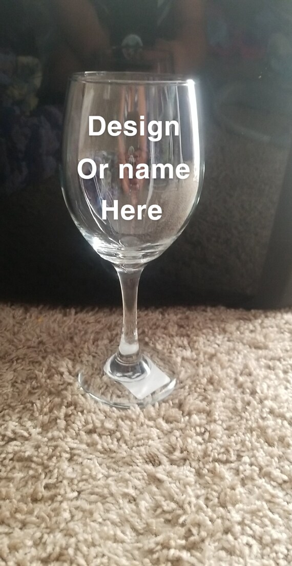 Tall Wine Glass Etsy