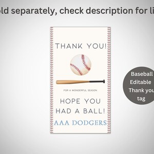 Editable Baseball Coach Appreciation Gift Printable for End of - Etsy