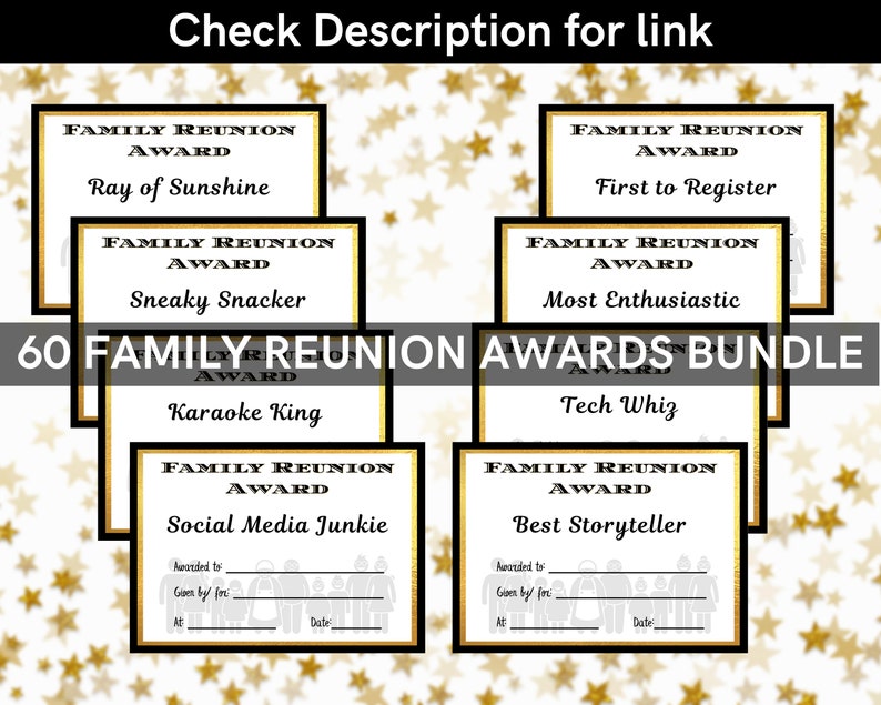 Family Reunion Party Photo Booth Props Printable for Fun - Etsy