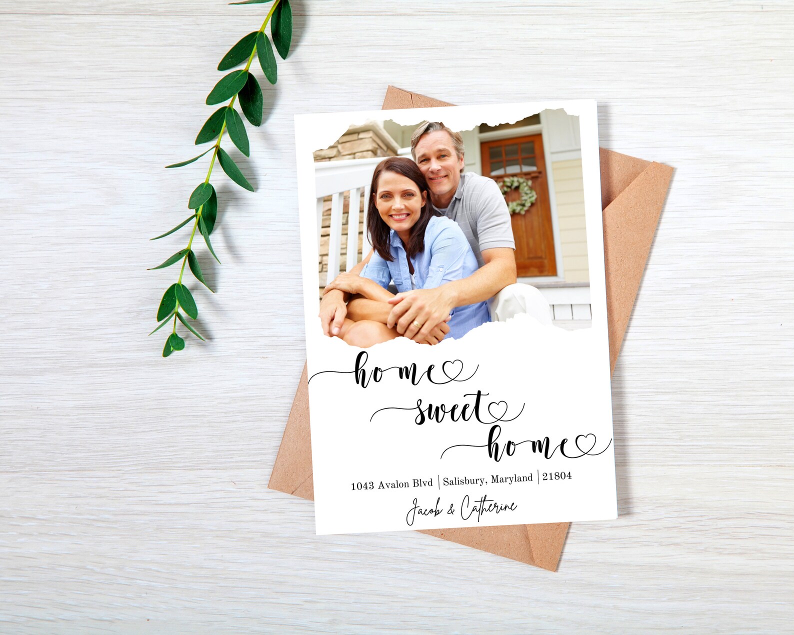 New home picture announcement card Share new house purchase Etsy