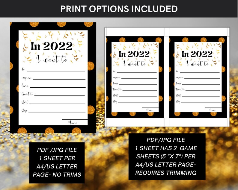 New Year Printable Games Bundle for a Fun Holiday Party Game/ | Etsy