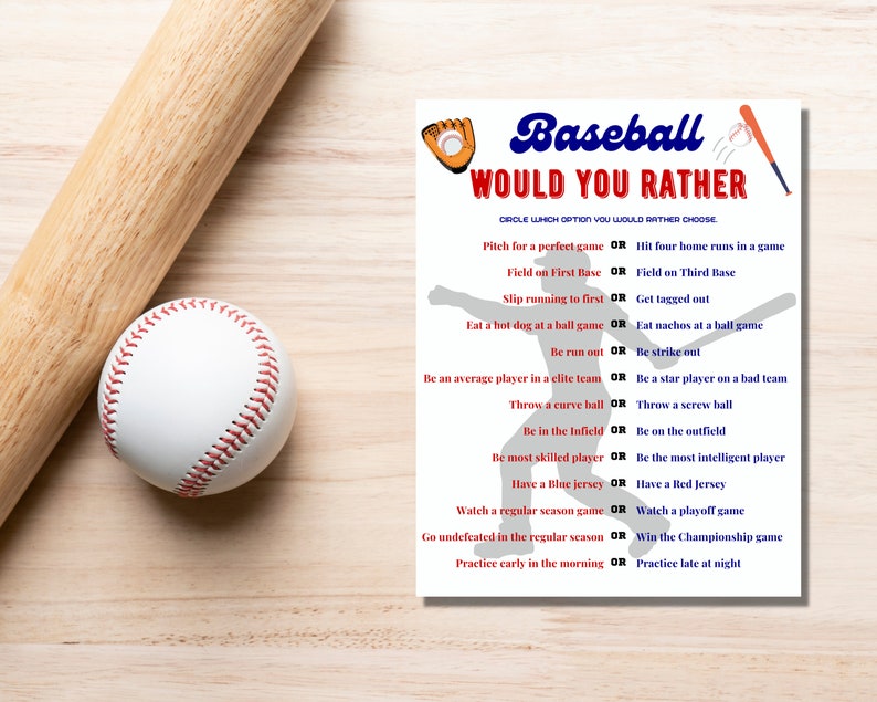 Baseball Party Games Bundle for a Birthday or Sports Team Fun Etsy