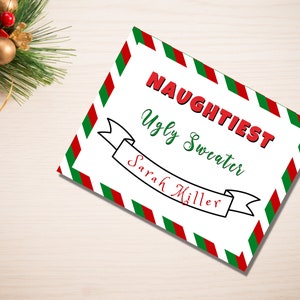 Ugly Sweater Party Awards Printable Bundle - Use for Christmas or ...
