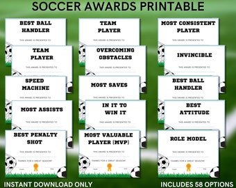 Soccer Birthday/ End of Season Awards Printable for Kids Team - Etsy Soccer Birthday/ End of Season Awards Printable for Kids Team - Etsy