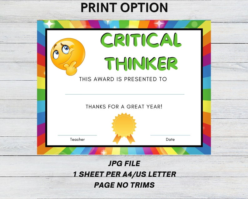 End of School Year Awards Printable for Last Day of Class - 50 Fun ...