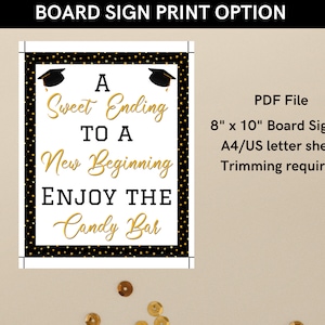 Graduation Candy Buffet Signs Printable- Grad Party Decoration for ...